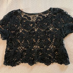 EXPRESS cut out crop top